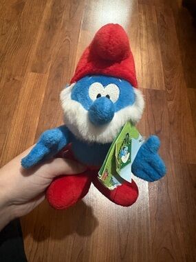 Blue and Red Plush Gnome Stuffed Toy - Classic Character Plush